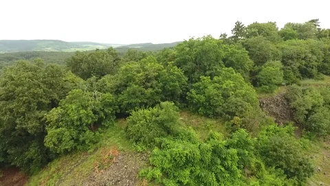 A drone shot of a small hill Stock Footage 115926386