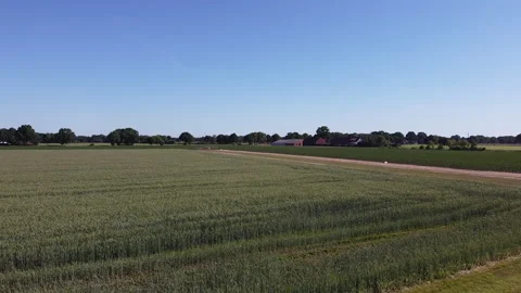 Drone shot of a starting small plane 動画素材 133279175