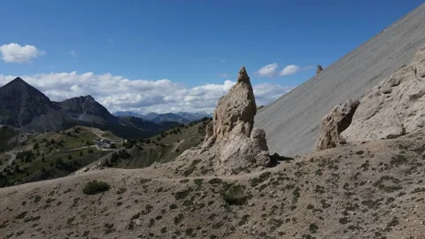 Drone shot - Stone in the Mountain Stock Footage 165748186