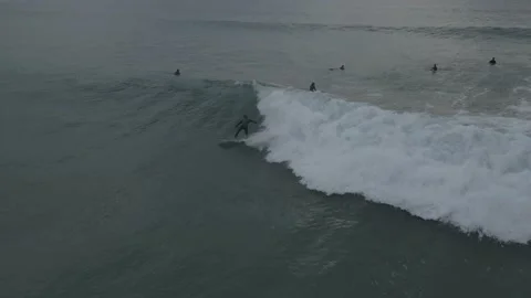Drone shot surf Stock Footage 235710626