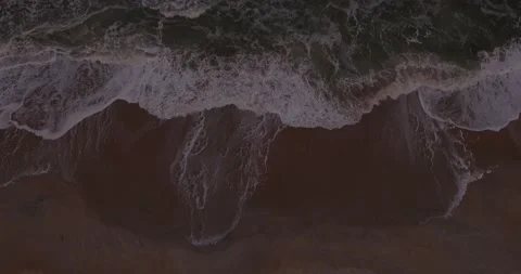 Drone shot tilting up to ocean Stock-Footage 133544214