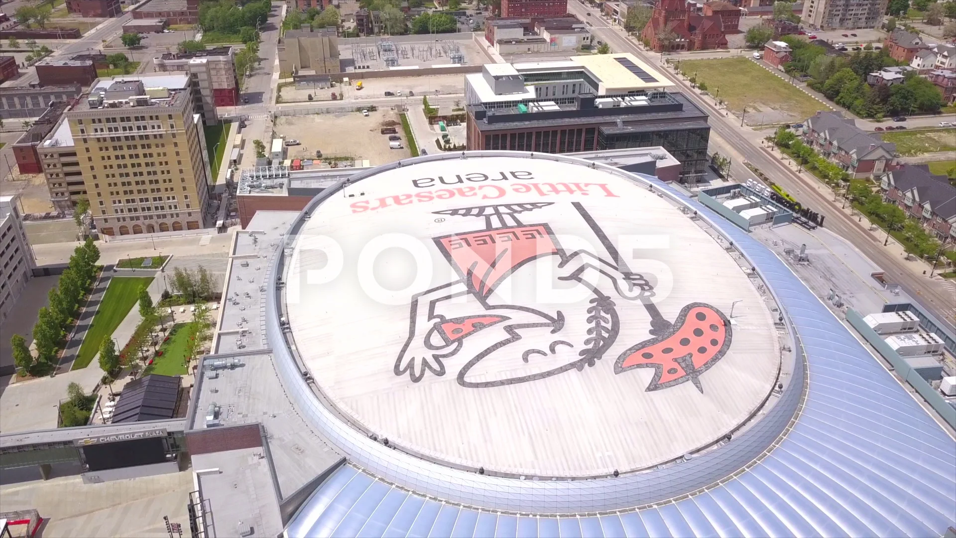 Buy Little Caesars Arena Aerial View Photo LCA Photograph Top Online in  India 