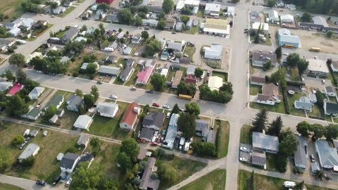 Drone Shot of Town 3 Video stock 278254756