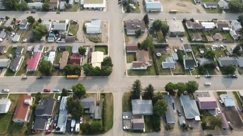 Drone Shot of Town 4 Video stock 278254757