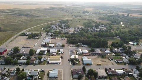 Drone Shot of Town 6 Video stock 278254775