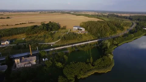 Drone Shot of Train 動画素材 146043473