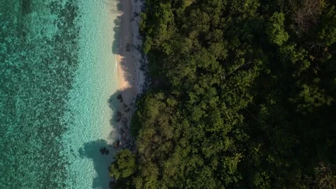 Drone shot of tropical beach Stock Footage 263496208