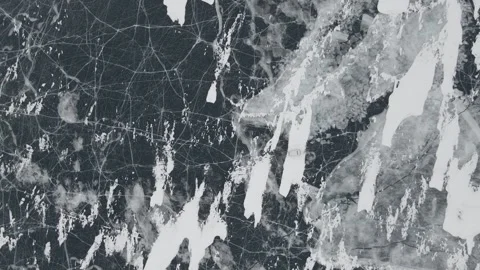Drone shot of van driving across ice plane Video stock 244311983