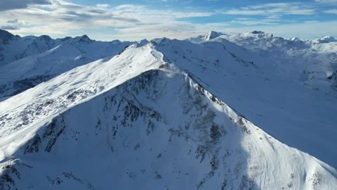 Drone shot view of ice mountain Stock-Footage 268897967