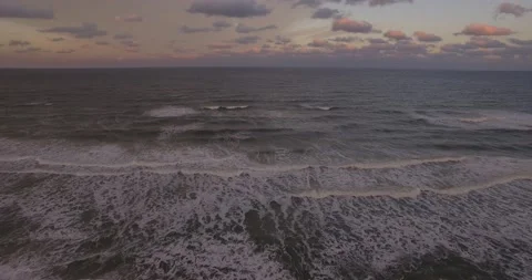 Drone shot of waves Stock-Footage 133544216