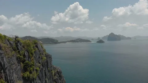 Drone Shot While Island Hopping In El Nido, Palawan, Philippines Stock Footage 159255180