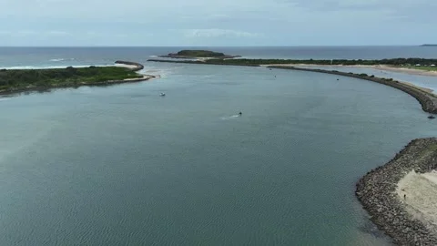 Drone Shot of Windang Towards Ocean 스톡 동영상 260764559