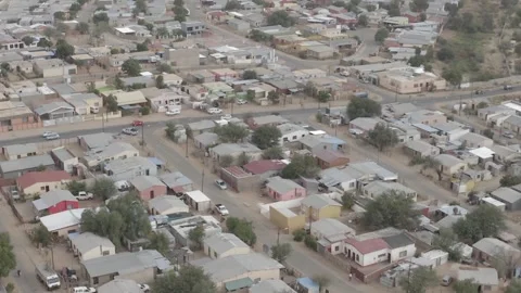 Drone shot of Windhoek, Namibia Видео 244706640