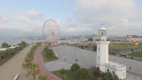 Drone shots of Batumi Stock Footage 140029049
