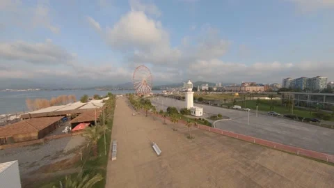 Drone shots of Batumi Stock Footage 140029362