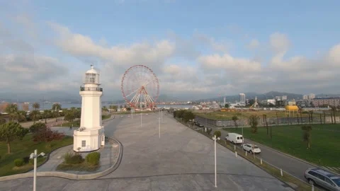 Drone shots of Batumi Stock Footage 140029622