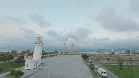 Drone shots of Batumi Stock Footage 140029706