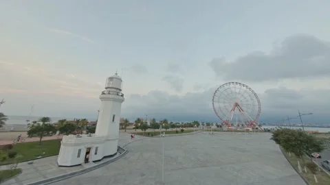 Drone shots of Batumi Stock Footage 140029918