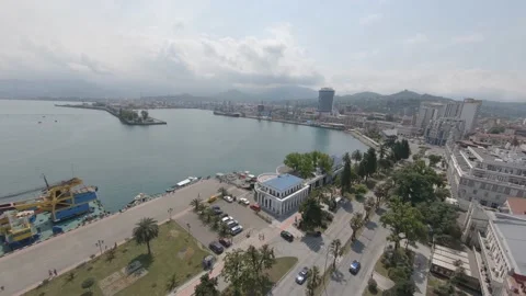Drone shots of Batumi Stock Footage 140030300