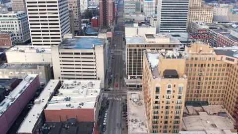 Drone Shots Downtown Memphis Stock Footage 226868031