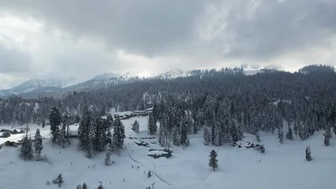 Drone Shots of Gulmarg Stock Footage 314186948
