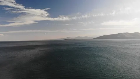 Drone shots of Lake Sevan, Armenia Stock Footage 142718790