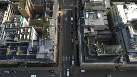 Drone shots over glasgow Stock Footage 258368528