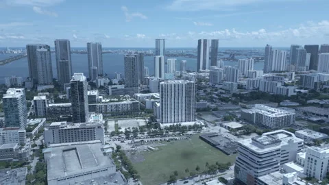 Drone shots profile Miami Stock Footage 287449262