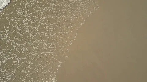 Drone shots of waves on Mailbu Beach Video stock 82371224