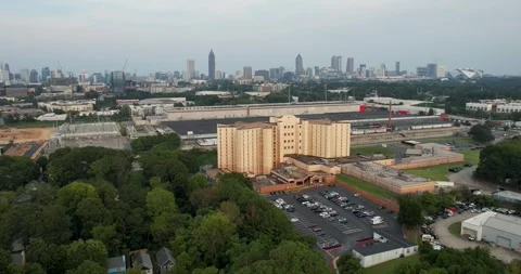 Drone Side approach to Jail 動画素材 248905483