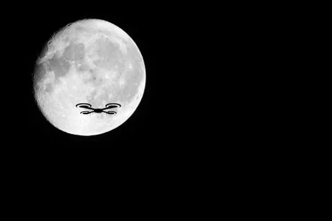 Drone Silhouette Stock Photos