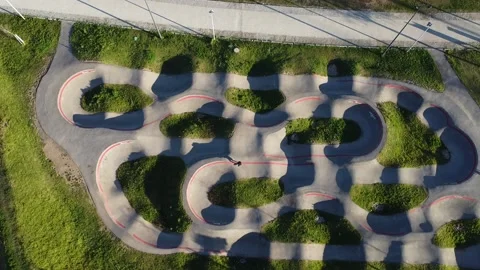 Drone skatepark Stock Footage 236498314