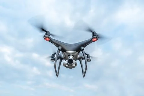 Drone in the sky. Stock Photos