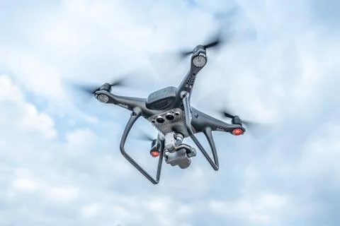Drone in the sky. Stock Photos