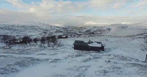 Drone. Snow. Valley 2 Stock Footage 78184767