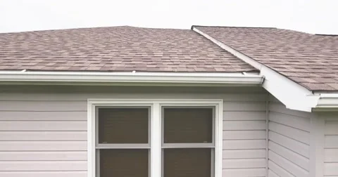 Drone Spies in Window of House Stock Footage 63811596