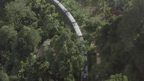 Drone Sri Lanka - Ella train 1 Stock Footage 292224752