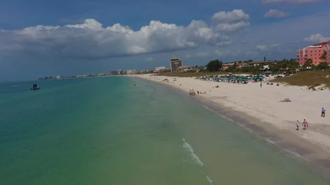 Drone St Pete Beach Vídeos de archivo 126612529