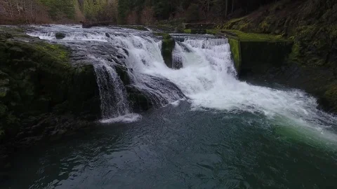 Drone Static Shot of Steamboat Falls Video stock 84081680