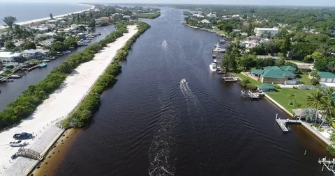 Drone Stock - Draw Bridge 01 Stock Footage 91754346