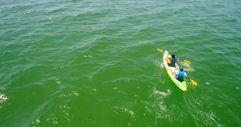 Drone Stock - Kayaking Stock Footage 91754726