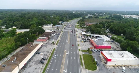 Drone Stock - Traffic Stock Footage 91755509