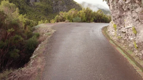 The drone stops abruptly in the mountains Stock Footage 120742054