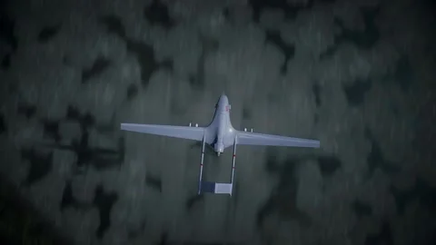 Drone Strike on Data Center,AI Backlash and Anti-AI Concept. Video stock 336345324