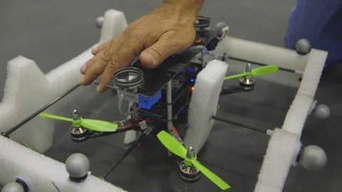 Drone with suction cups Stock Footage 93525036