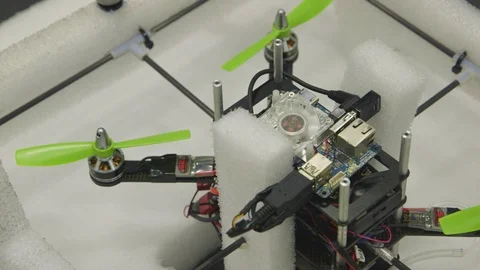Drone with suction cups Stock Footage 93525120