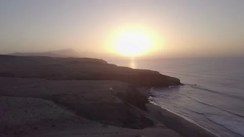 Drone Summer ocean sunset beach 動画素材 150786803