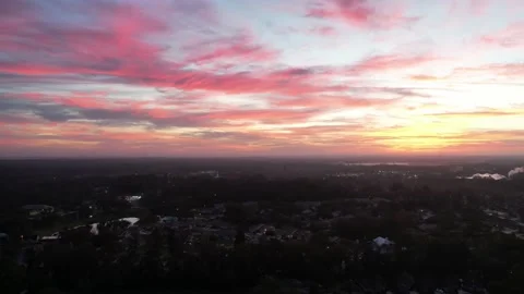 Drone Sunrise Time lapse Stock Footage