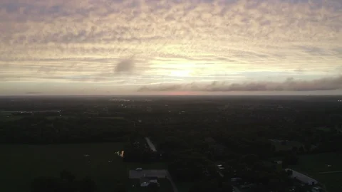 Drone Sunset with clouds Video stock 94502146