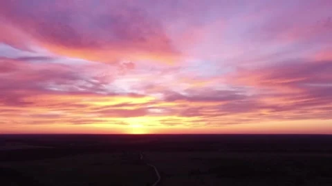 Drone Sunset Video stock 155759678